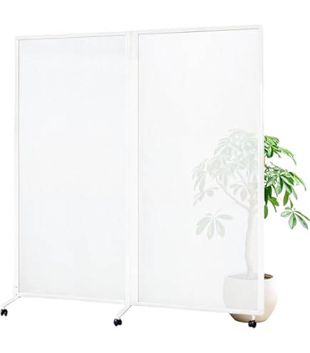 Amazon.co.jp: パーテーション 2連 折り畳み ついたて 間仕切り ー屏風